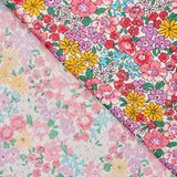 Popelín Garden Flores Coral - Ribes y Casals