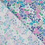 Popelín Garden Flores Turquesa - Ribes y Casals