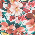 Gasa Poliéster Salmón Flor - Ribes y Casals