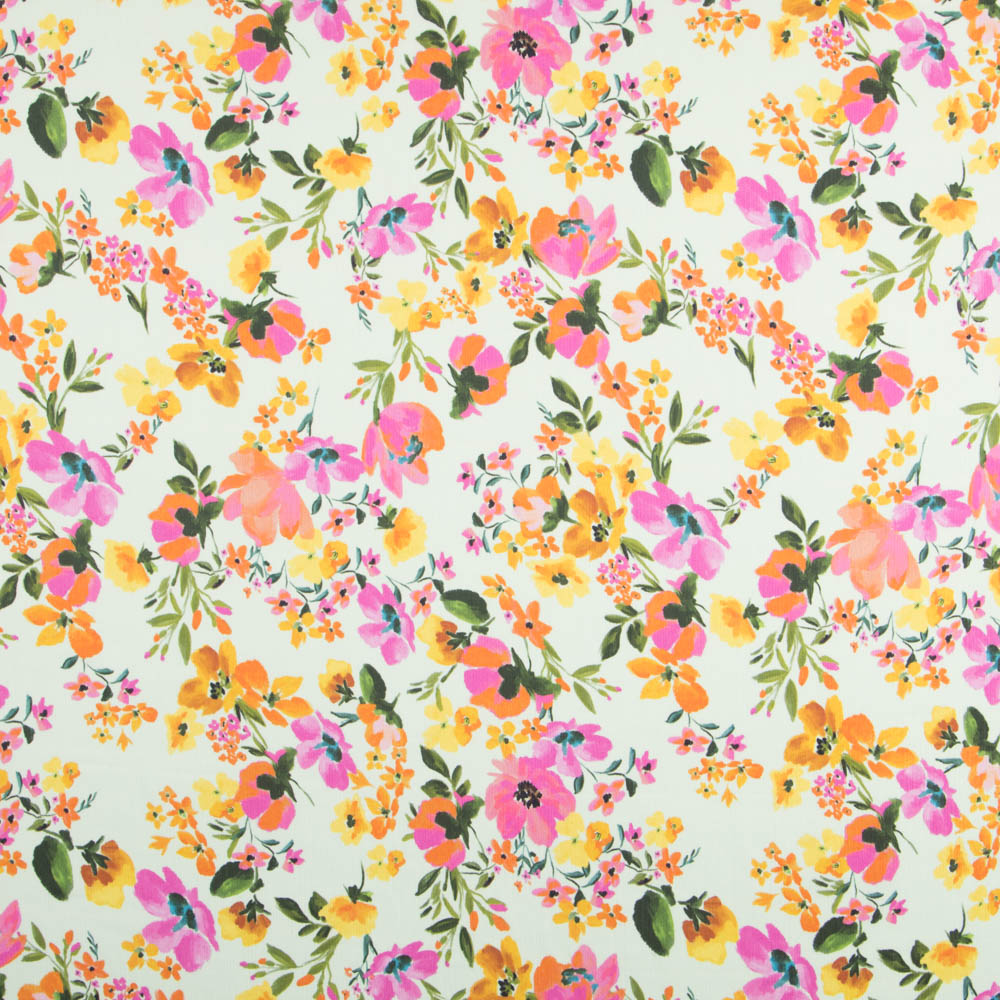 Bambula Poliéster Verde Flor - Ribes y Casals