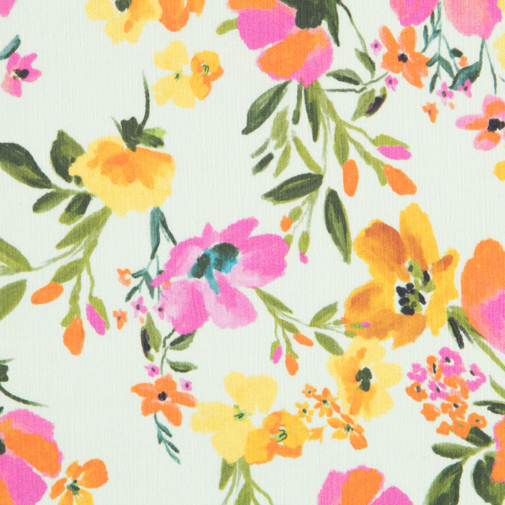 Bambula Poliéster Verde Flor - Ribes y Casals