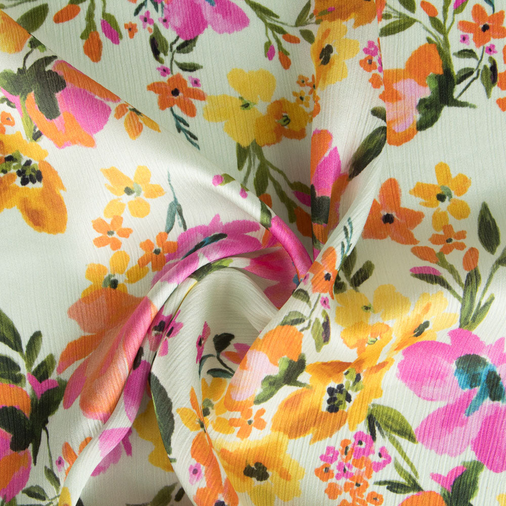 Bambula Poliéster Verde Flor - Ribes y Casals