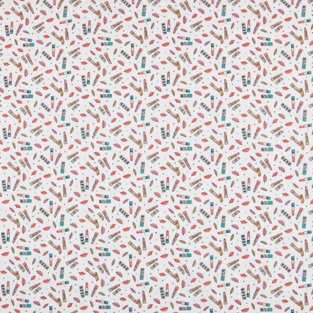 Popelín Pintalabios Blanca - Ribes y Casals