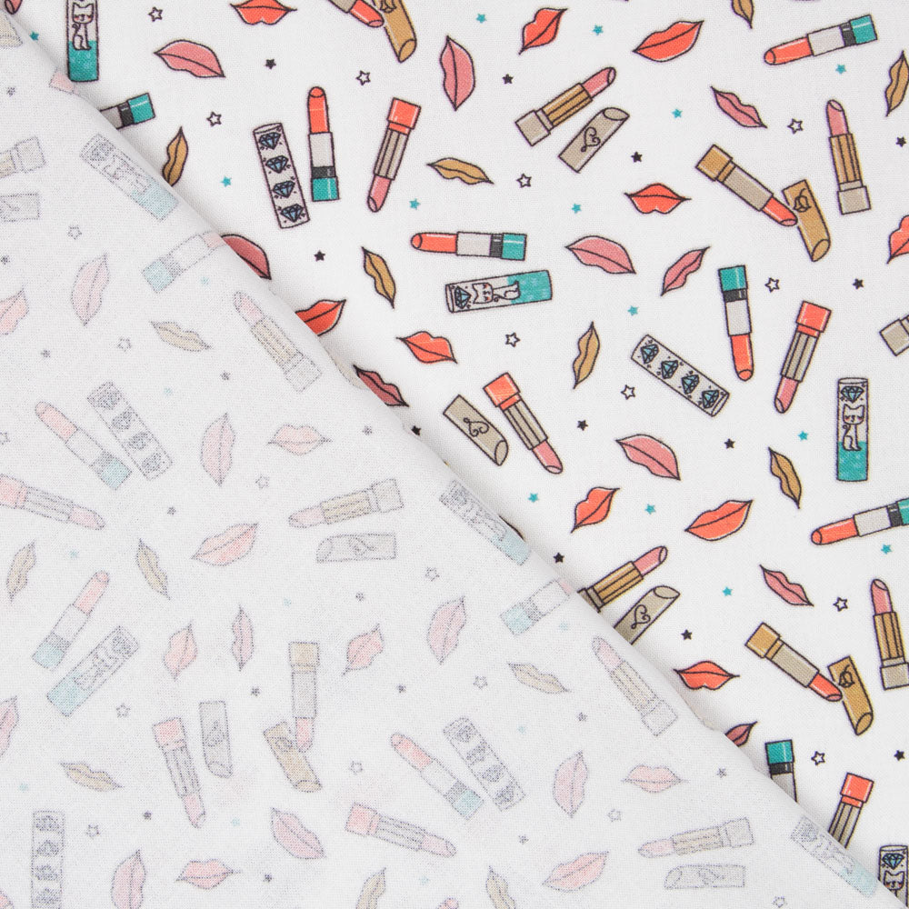 Popelín Pintalabios Blanca - Ribes y Casals