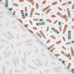 Popelín Pintalabios Blanca - Ribes y Casals