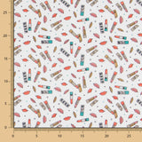 Popelín Pintalabios Blanca - Ribes y Casals