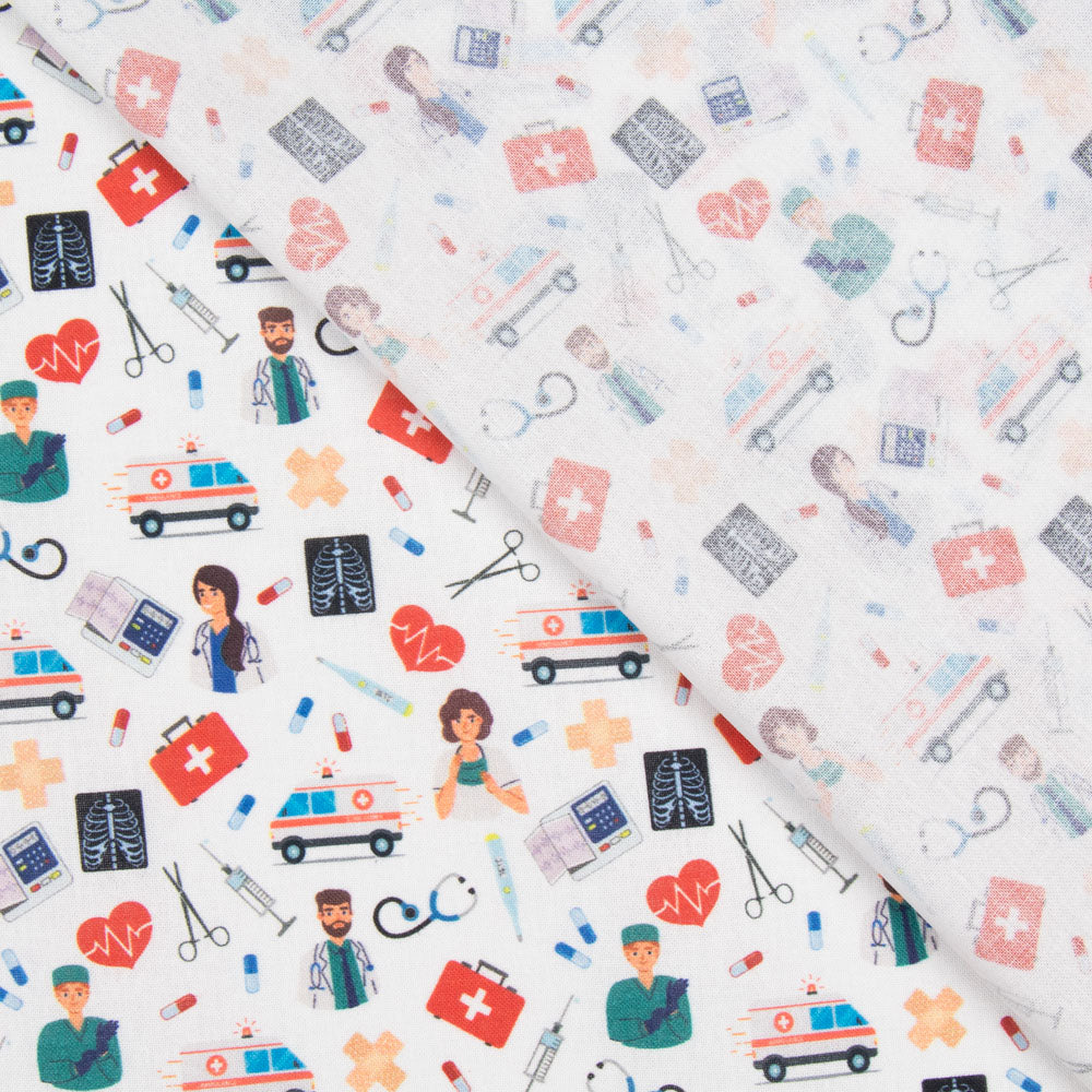 Popelín Hospital Blanca - Ribes y Casals