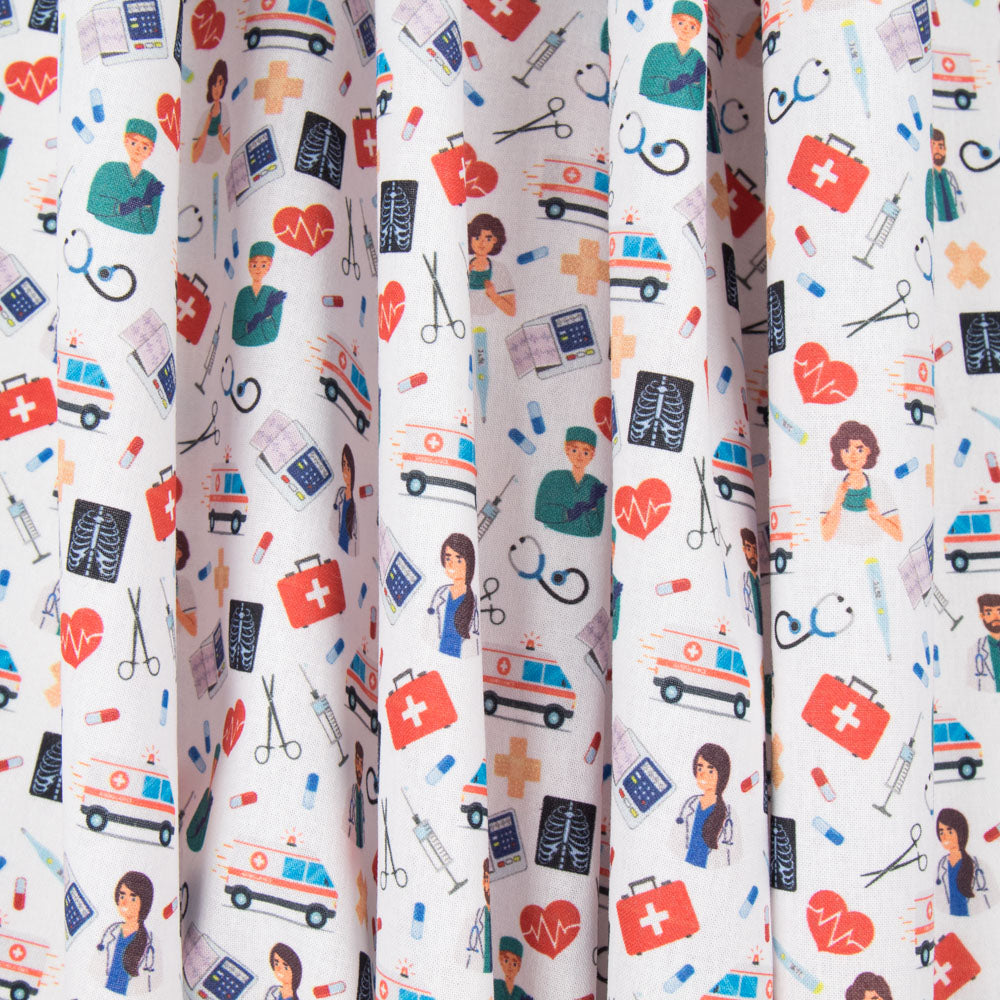 Popelín Hospital Blanca - Ribes y Casals