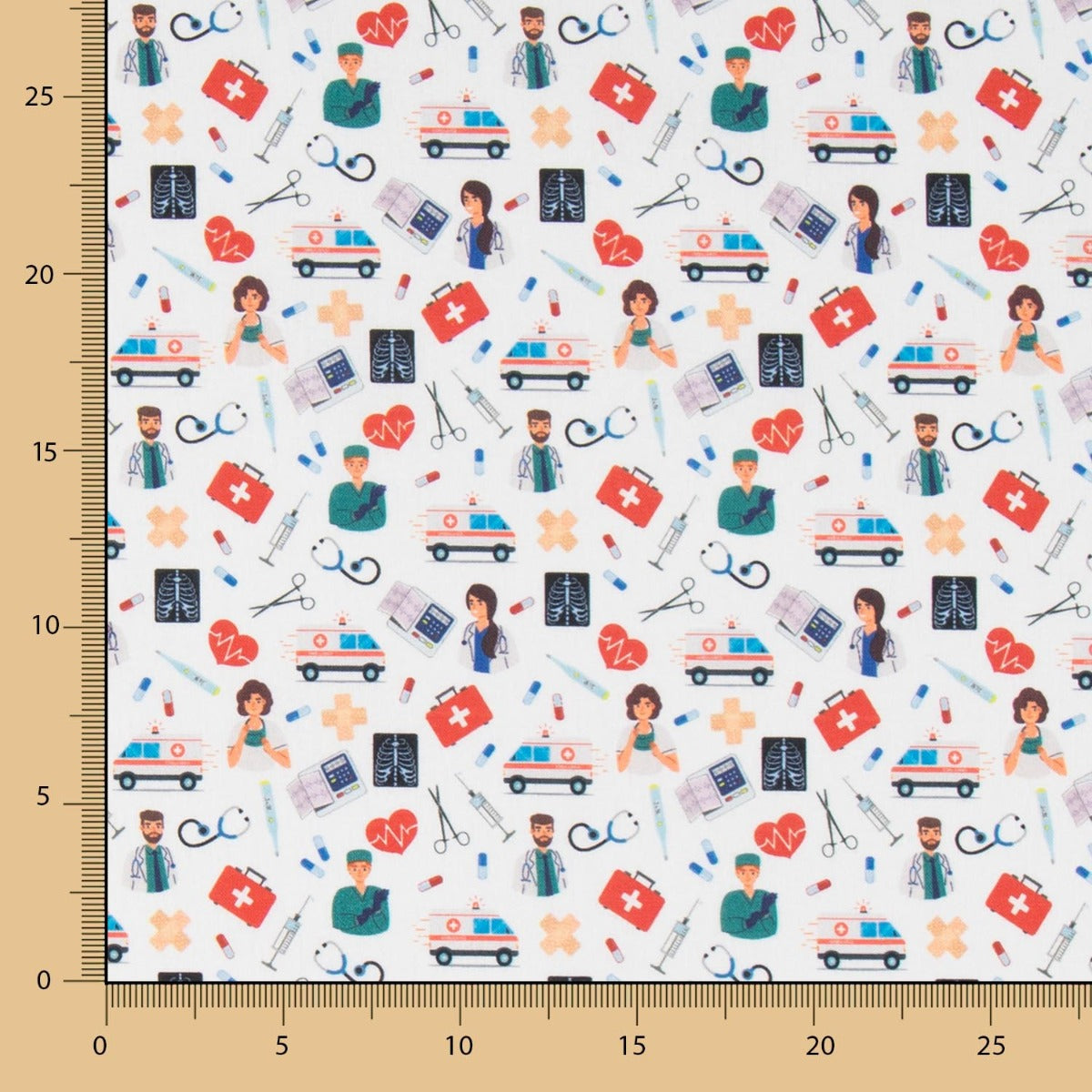 Popelín Hospital Blanca - Ribes y Casals