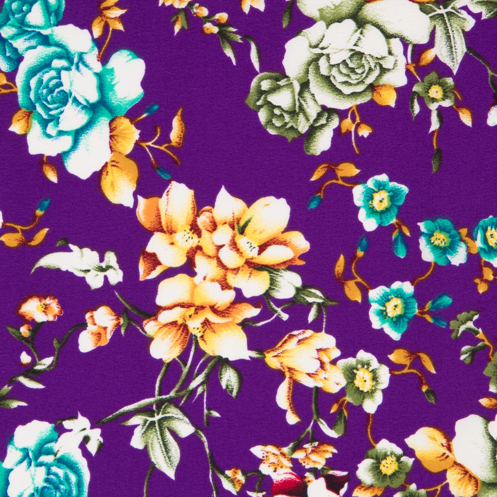 Crep Poliéster Cretonero Morado - Ribes y Casals