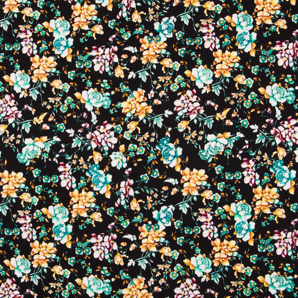 Crep Poliéster Cretonero Negro - Ribes y Casals