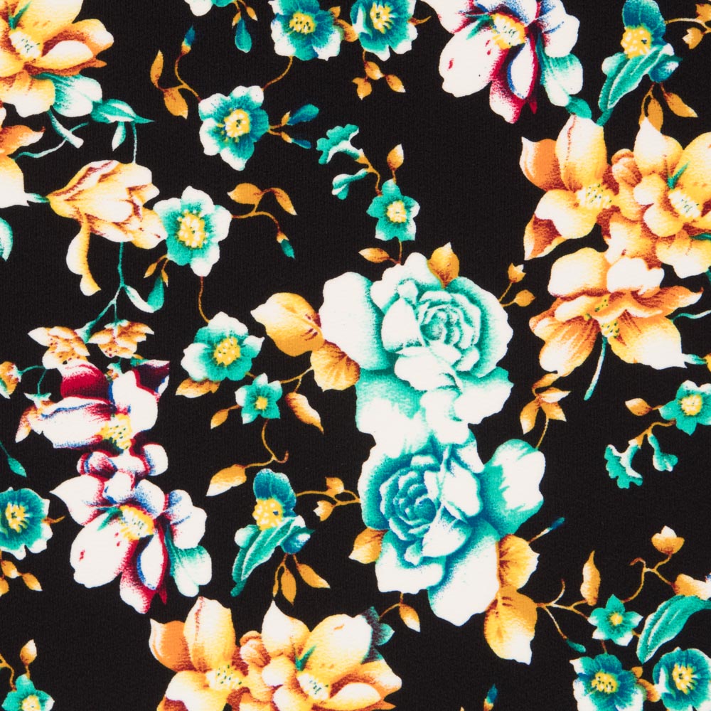 Crep Poliéster Cretonero Negro - Ribes y Casals