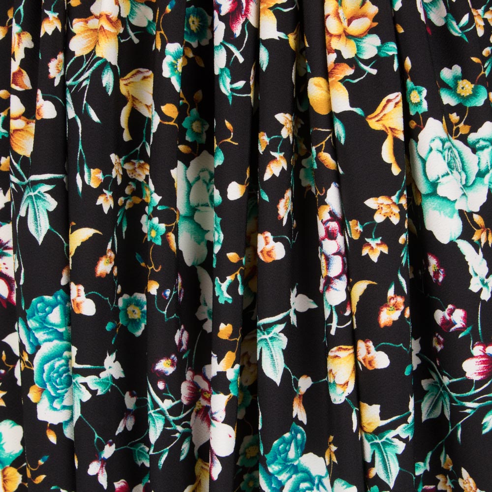 Crep Poliéster Cretonero Negro - Ribes y Casals