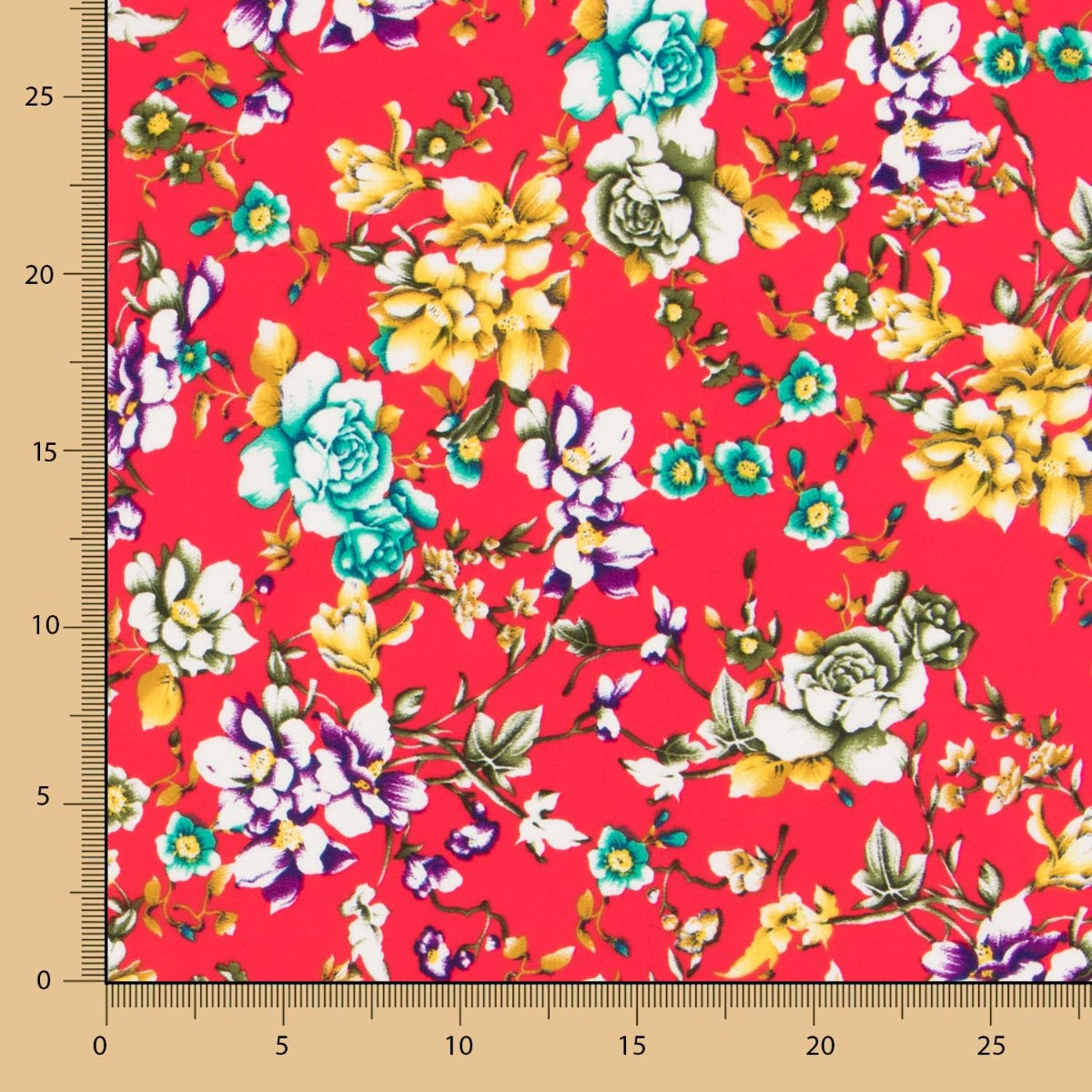 Crep Poliéster Cretonero Rojo - Ribes y Casals