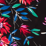 Crep Poliéster Pinceladas Negro - Ribes y Casals