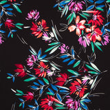 Crep Poliéster Pinceladas Negro - Ribes y Casals