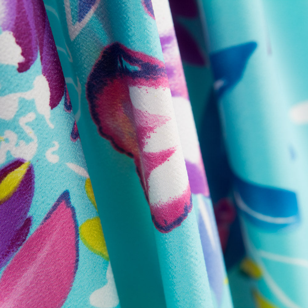 Crep Poliéster Pinceladas Agua - Ribes y Casals