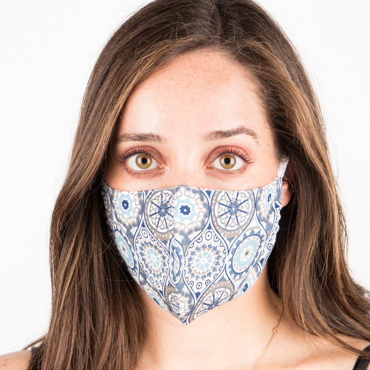 Mascarilla Higiénica Mosaico Azul - Ribes y Casals