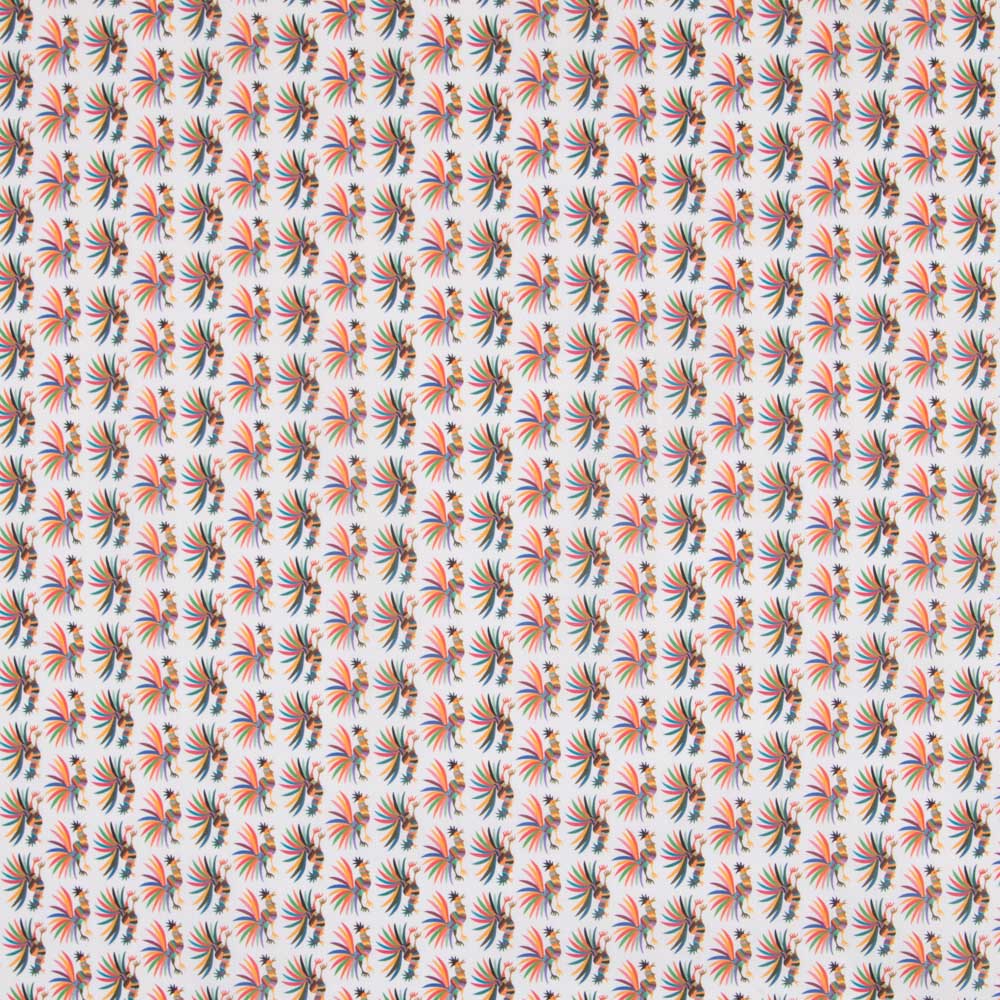 Popelín Gallos Multicolor - Ribes y Casals