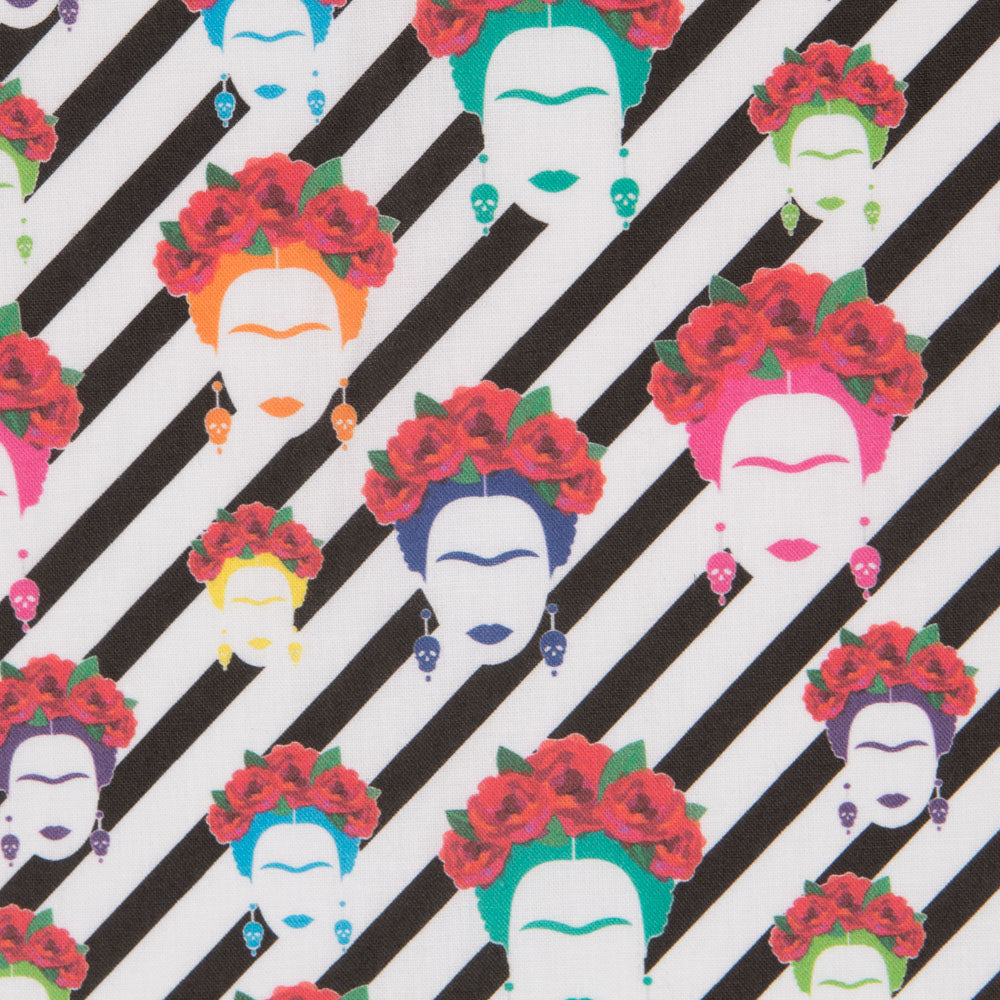 Popelín Frida Kahlo Retro - Ribes y Casals