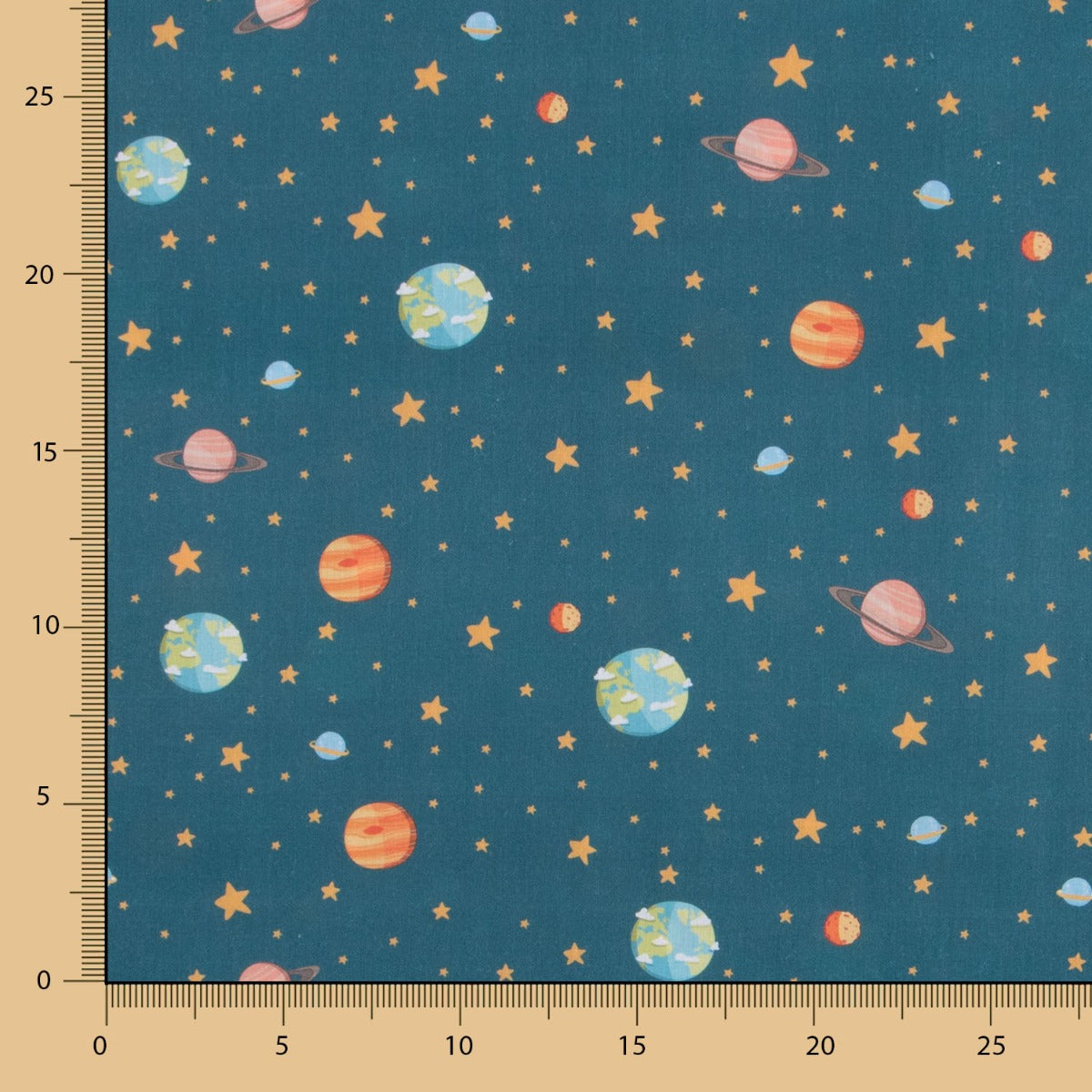 Algodón Planetas Verde - Ribes y Casals