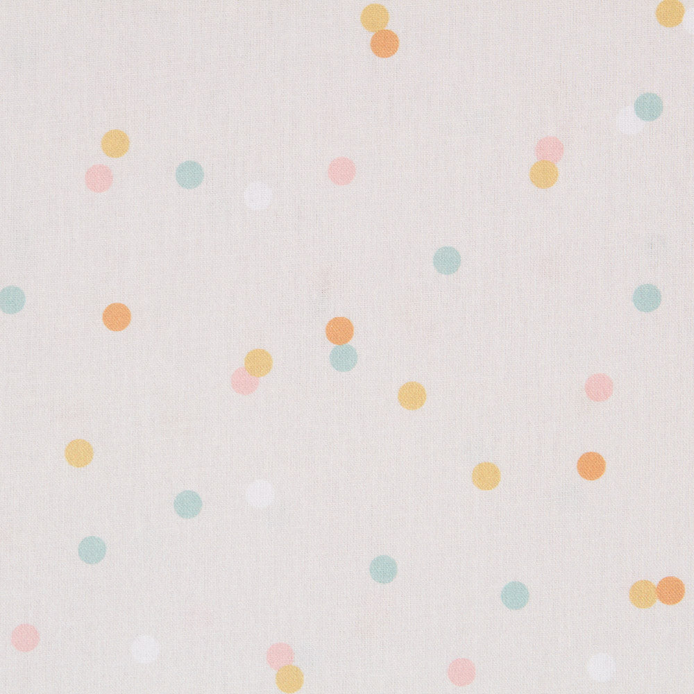 Algodón Lunarcitos Fondo Beige - Ribes y Casals