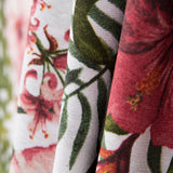 Loneta Estampada Tropical Blanco Flor - Ribes y Casals