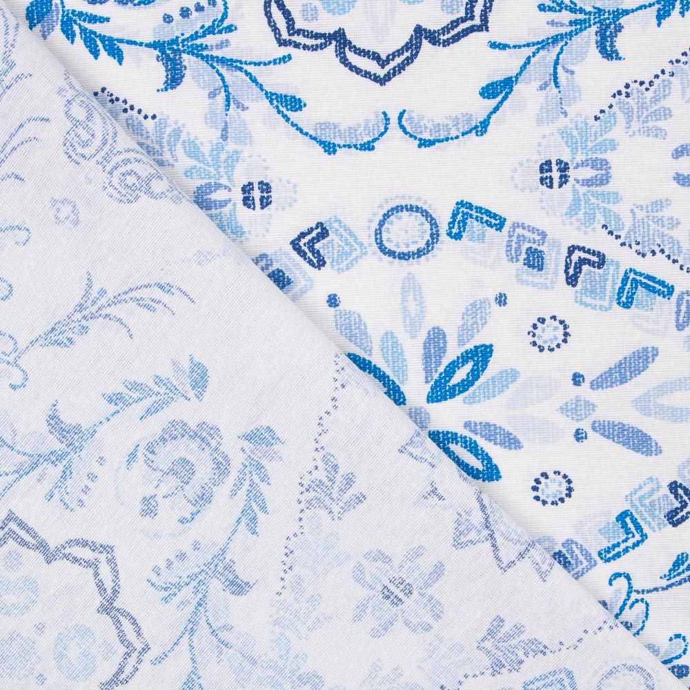 Loneta Estampada Pintura Azul - Ribes y Casals