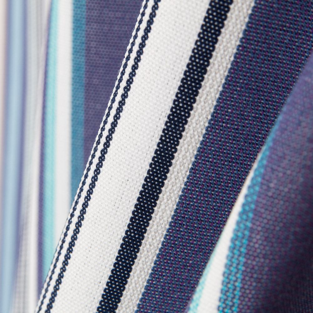 Lona Exterior Teflón Raya Azul Grande 320cm - Ribes y Casals