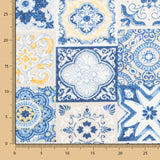 Mantel Anti Manchas Mosaico Azul - Ribes y Casals