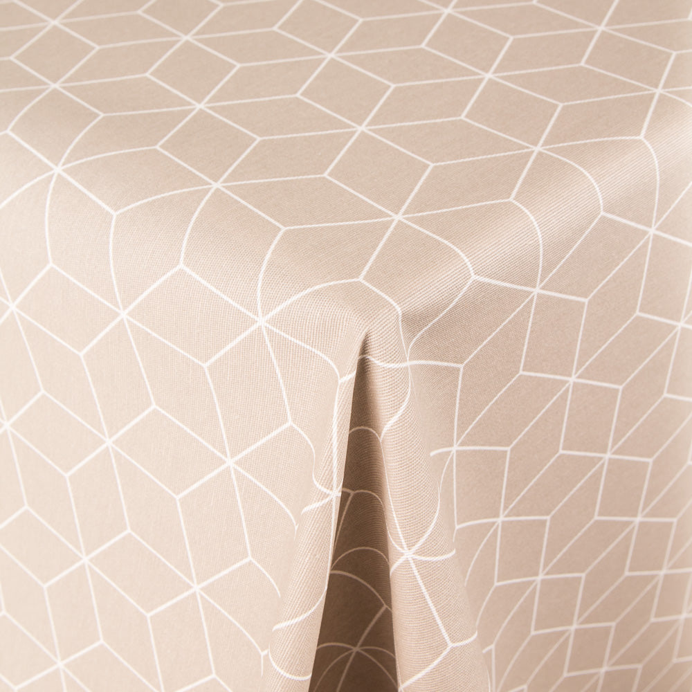 Mantel Anti Manchas Cube Beige - Ribes y Casals