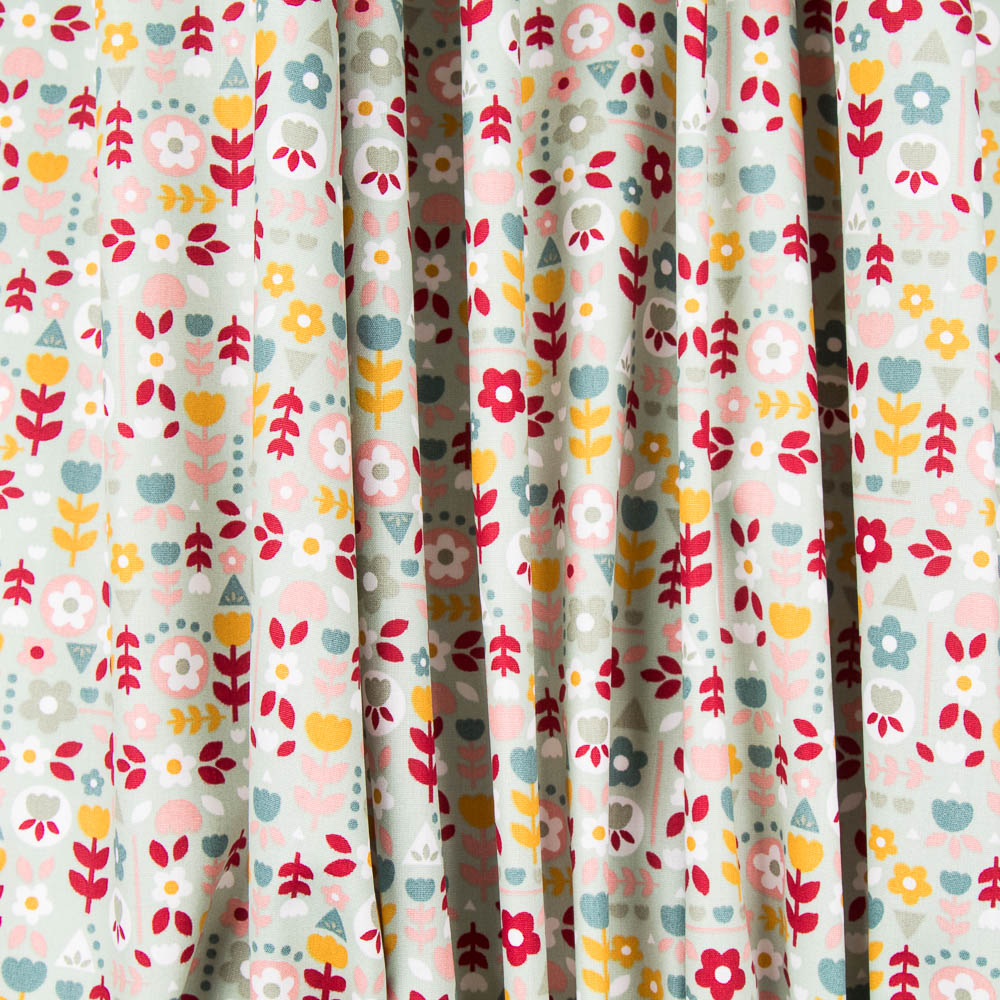 Algodón Mosaico Flores - Ribes y Casals