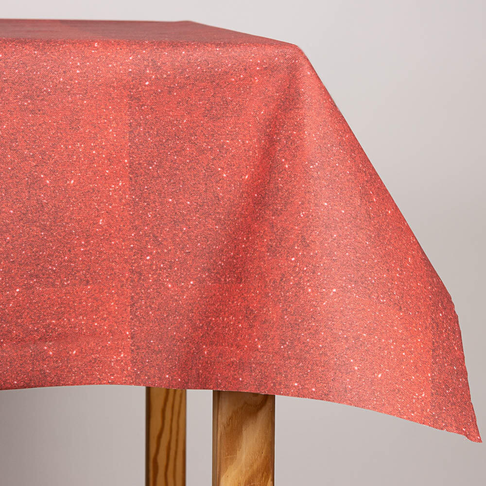 Mantel Resinado Antimanchas Navidad Rojo - Ribes y Casals