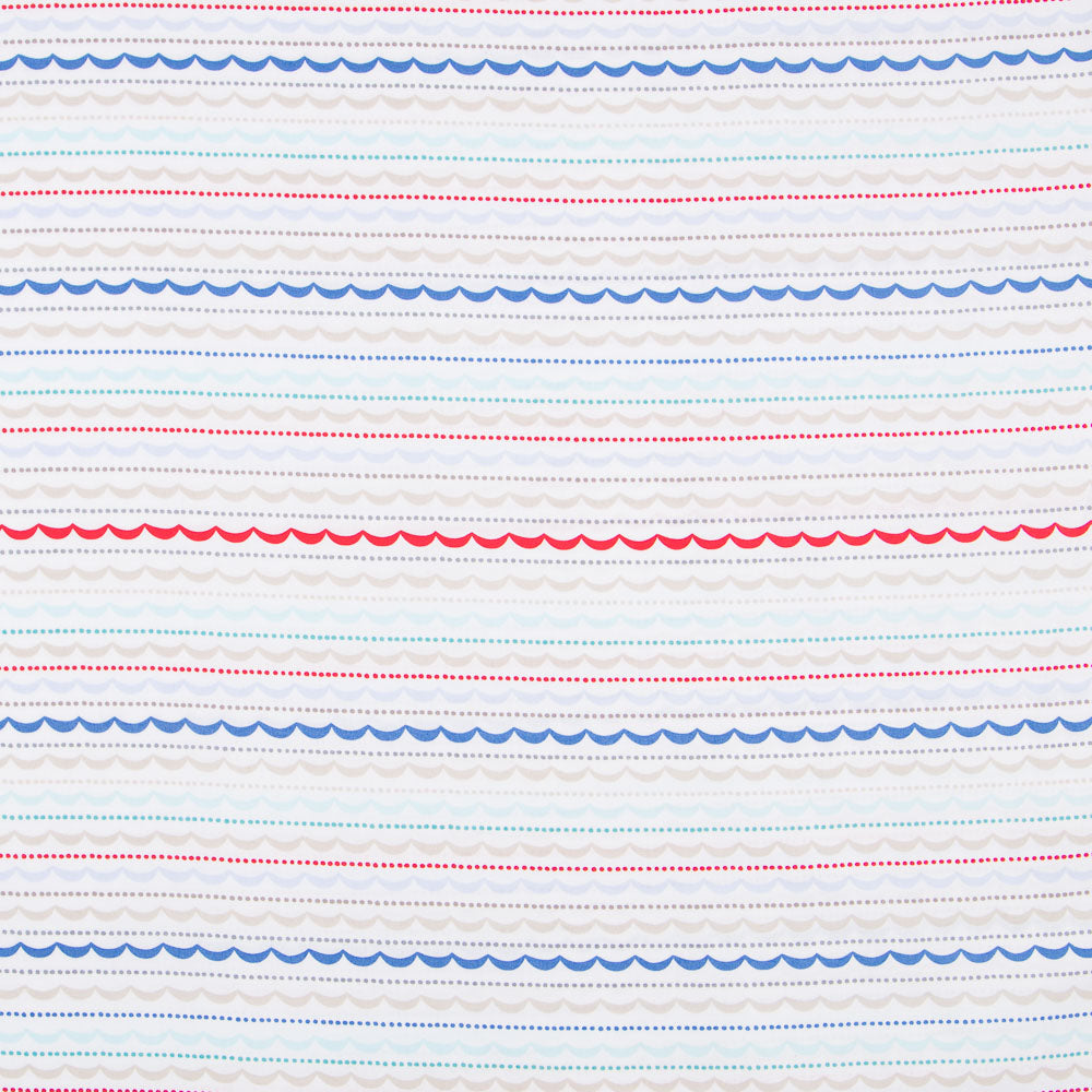 Algodón Bayaderas Azules - Ribes y Casals