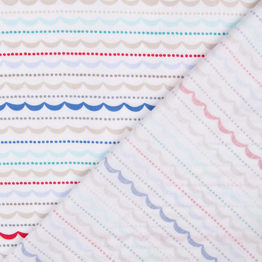 Algodón Bayaderas Azules - Ribes y Casals