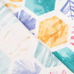 Loneta Estampada Hexágono Multicolor - Ribes y Casals