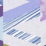 Loneta Estampada Cevron Grande Azul - Ribes y Casals