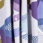 Loneta Estampada Cevron Grande Azul - Ribes y Casals