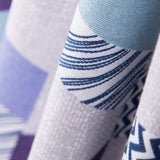 Loneta Estampada Cevron Grande Azul - Ribes y Casals