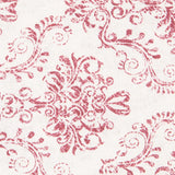 Loneta Estampada Barroco Granate Rústico - Ribes y Casals