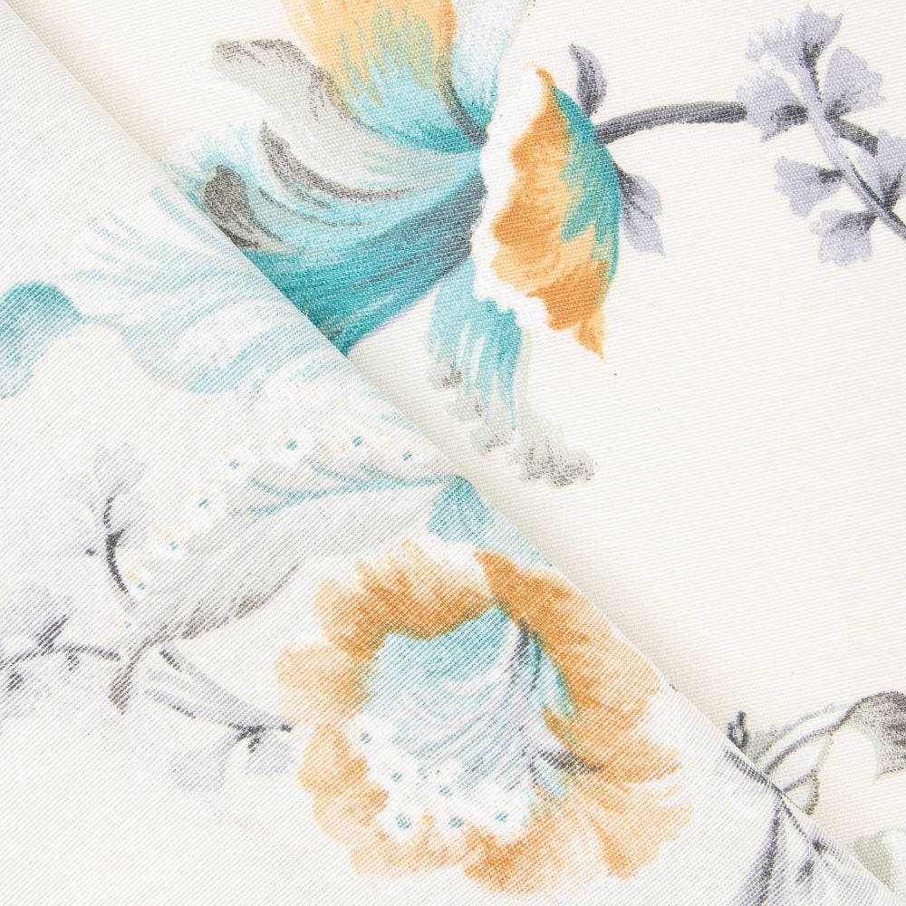 Loneta Estampada Cruda Flor Japo - Ribes y Casals