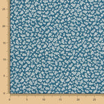 Popelín Ramitas Petróleo - Ribes y Casals