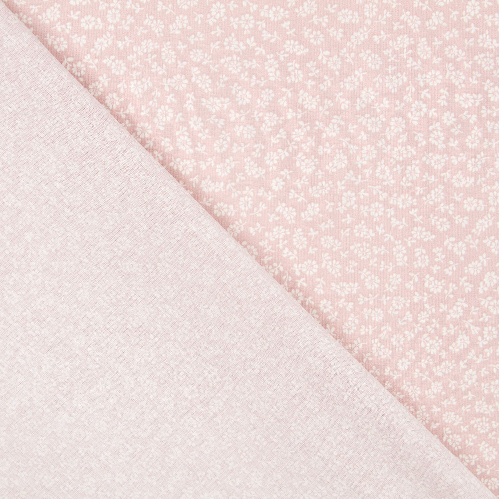 Popelín Ramitas Rosa - Ribes y Casals