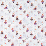 Algodón Frozen Rostros Blanco - Ribes y Casals