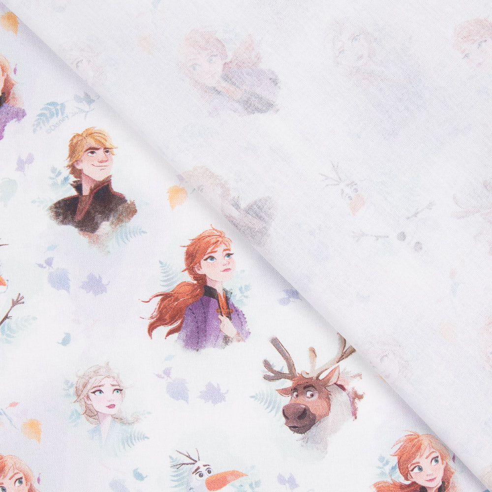 Algodón Frozen Rostros Blanco - Ribes y Casals