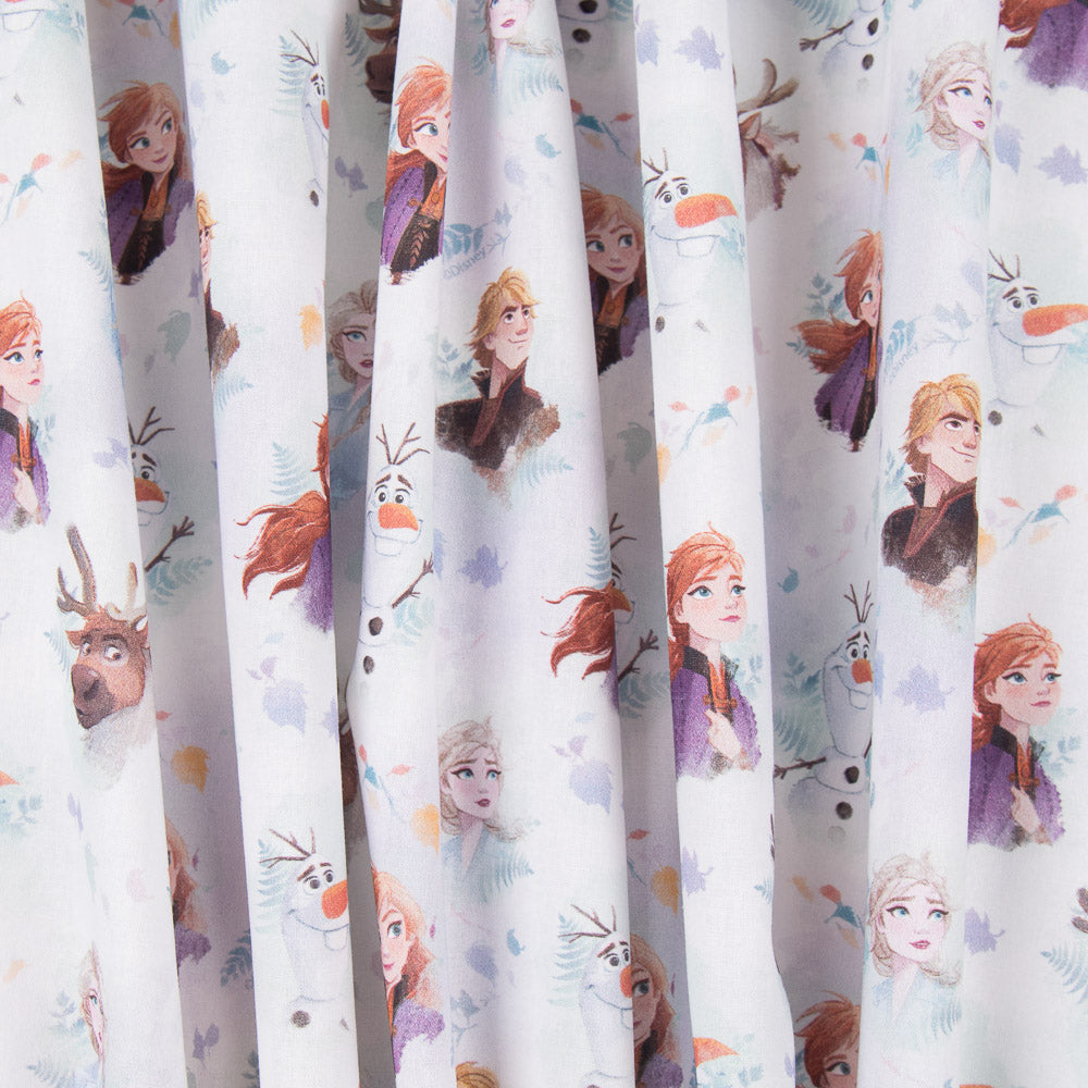 Algodón Frozen Rostros Blanco - Ribes y Casals