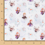 Algodón Frozen Rostros Blanco - Ribes y Casals