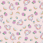 Algodón Unicornios Rosa Maquillaje - Ribes y Casals