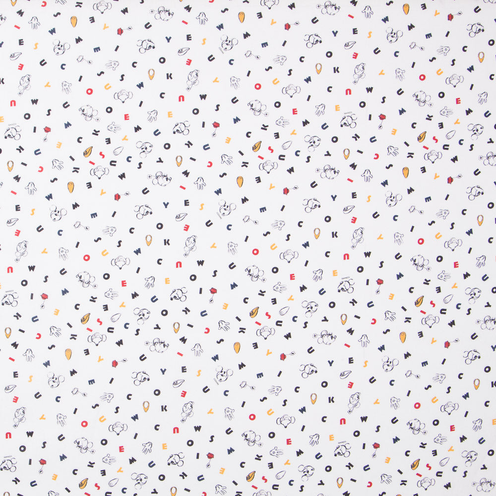 Algodón Letras Mickey - Ribes y Casals