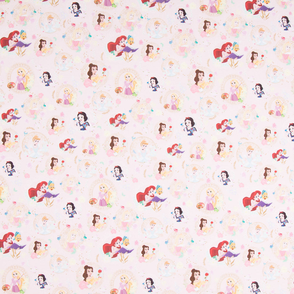 Algodón Disney Princesas Rosa - Ribes y Casals